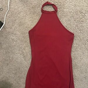 Maroon bodycon dress